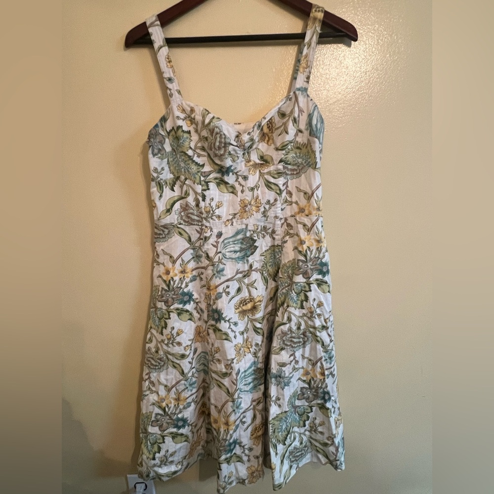 Ann Taylor Loft Strappy Flowered Dress Size 8